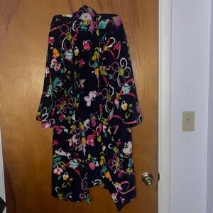 Vera Bradley Floral Print Fleece Bathrobe